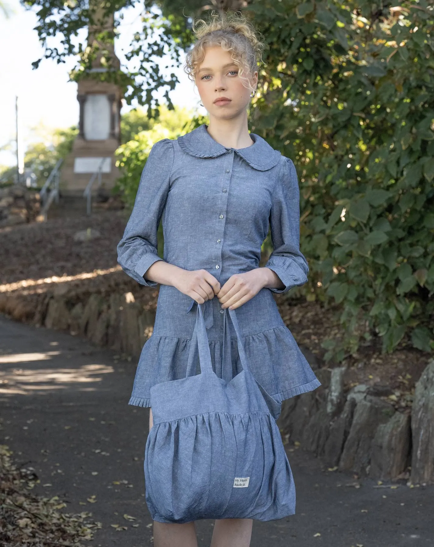 Nina Blouse - Denim Blue sold by My Mum Made It product image thumbnail 4