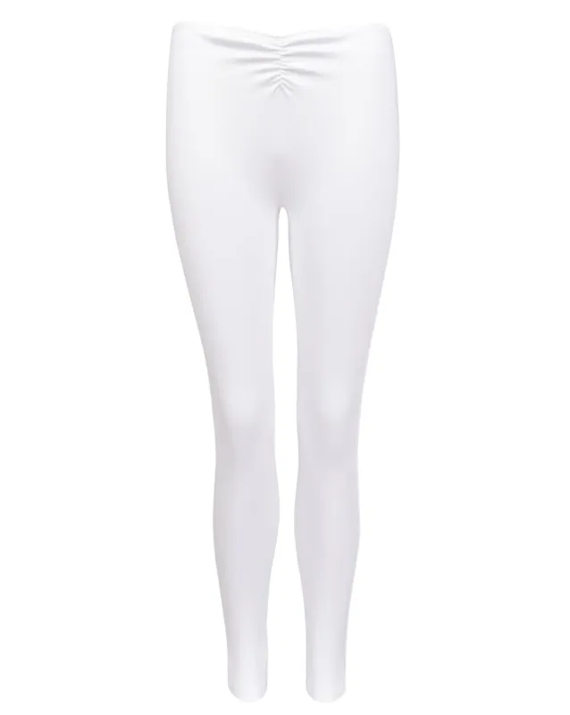 Gather Legging - White sold by My Mum Made It