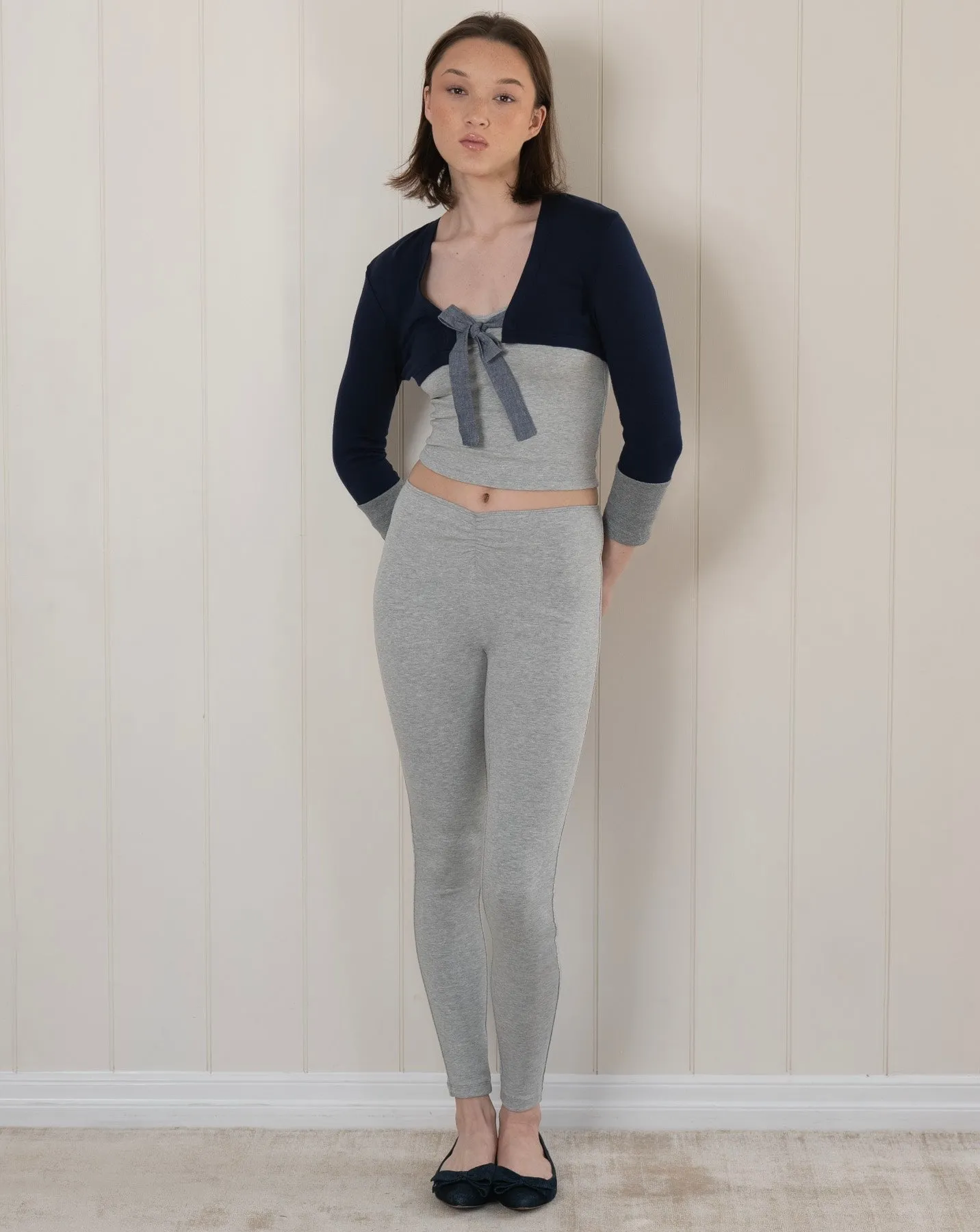 Gather Legging - Grey sold by My Mum Made It product image thumbnail 4