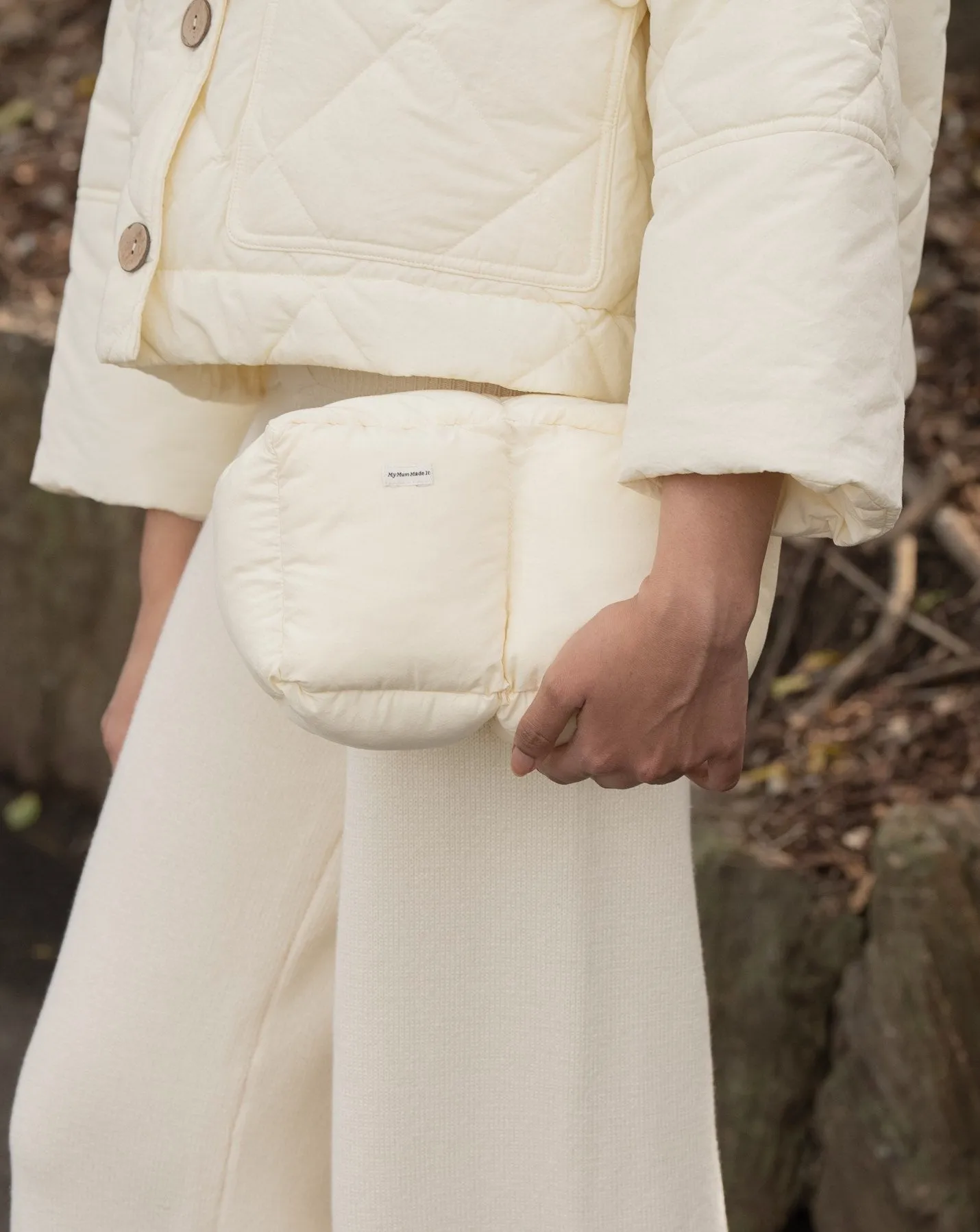 Puffer Cosmetics Bag - Cream sold by My Mum Made It product image thumbnail 3