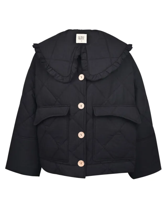 Darcy Frill Jacket - Obsidian sold by My Mum Made It