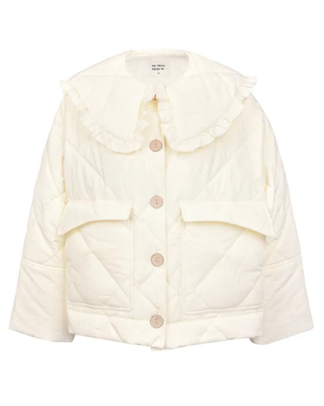 Darcy Frill Jacket - Cream sold by My Mum Made It