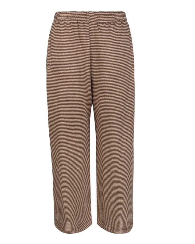 Fleece Lounge Pant - Oak Stripe sold by My Mum Made It