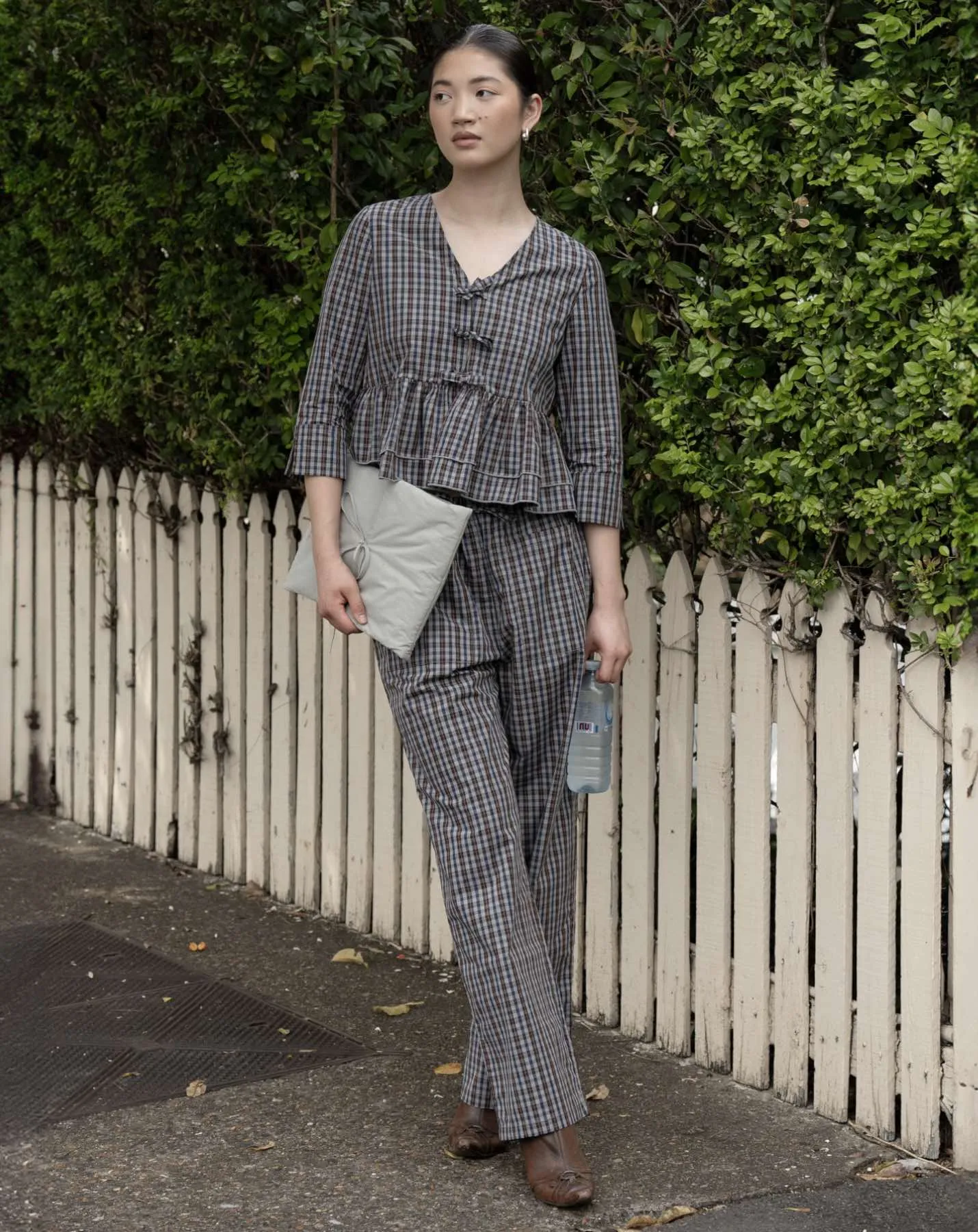 Dream Lounge Pants - Dark Check sold by My Mum Made It product image thumbnail 3