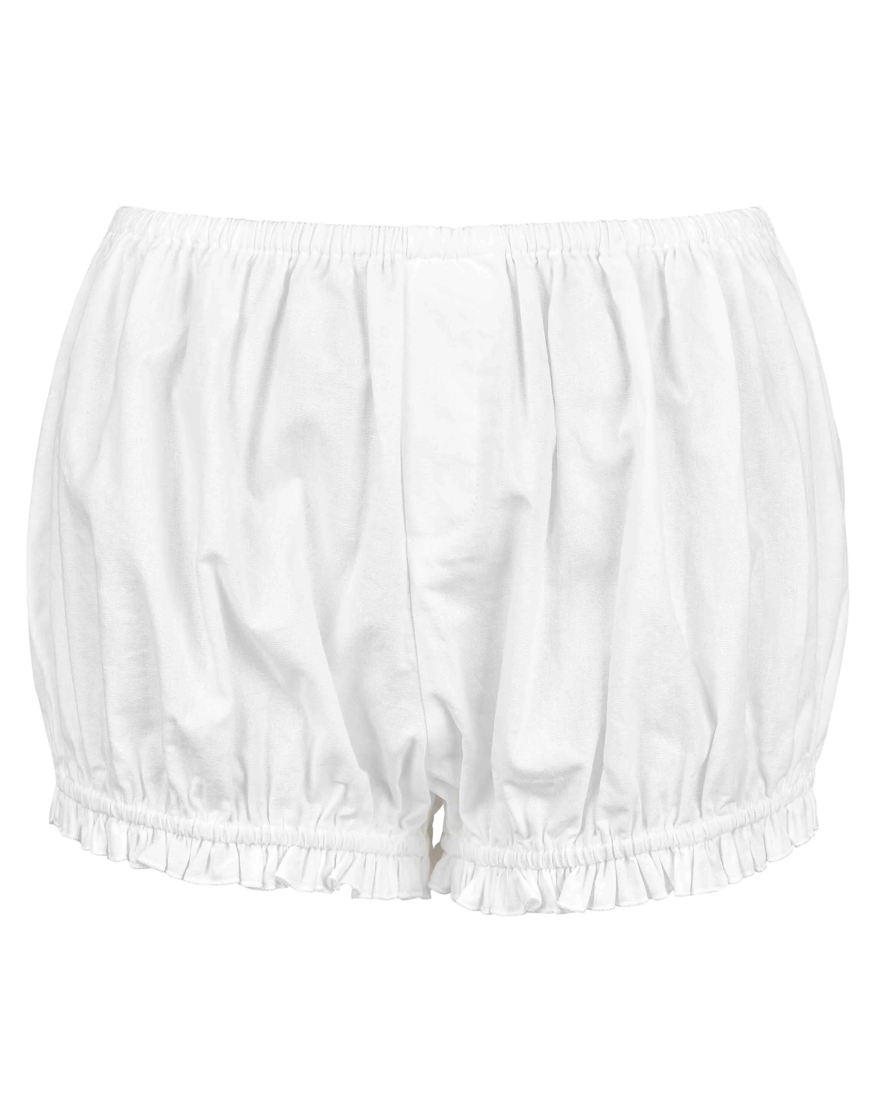 Bloomer Shorts - White Cotton sold by My Mum Made It