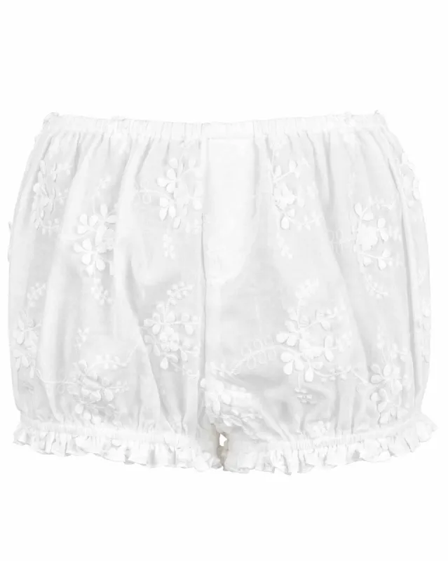 Bloomer Shorts - White Lace sold by My Mum Made It