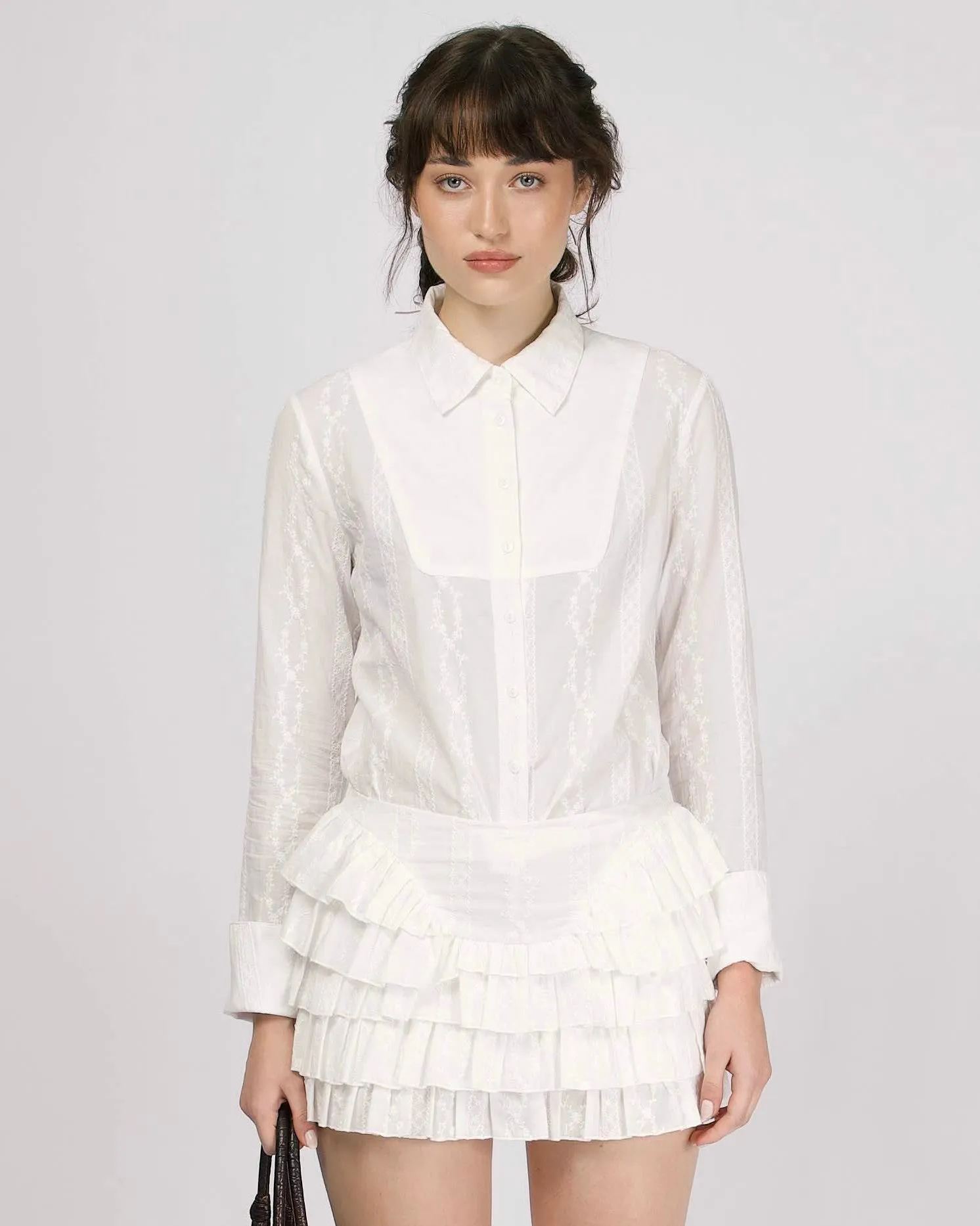 Lace Uniform Shirt sold by My Mum Made It product image thumbnail 2