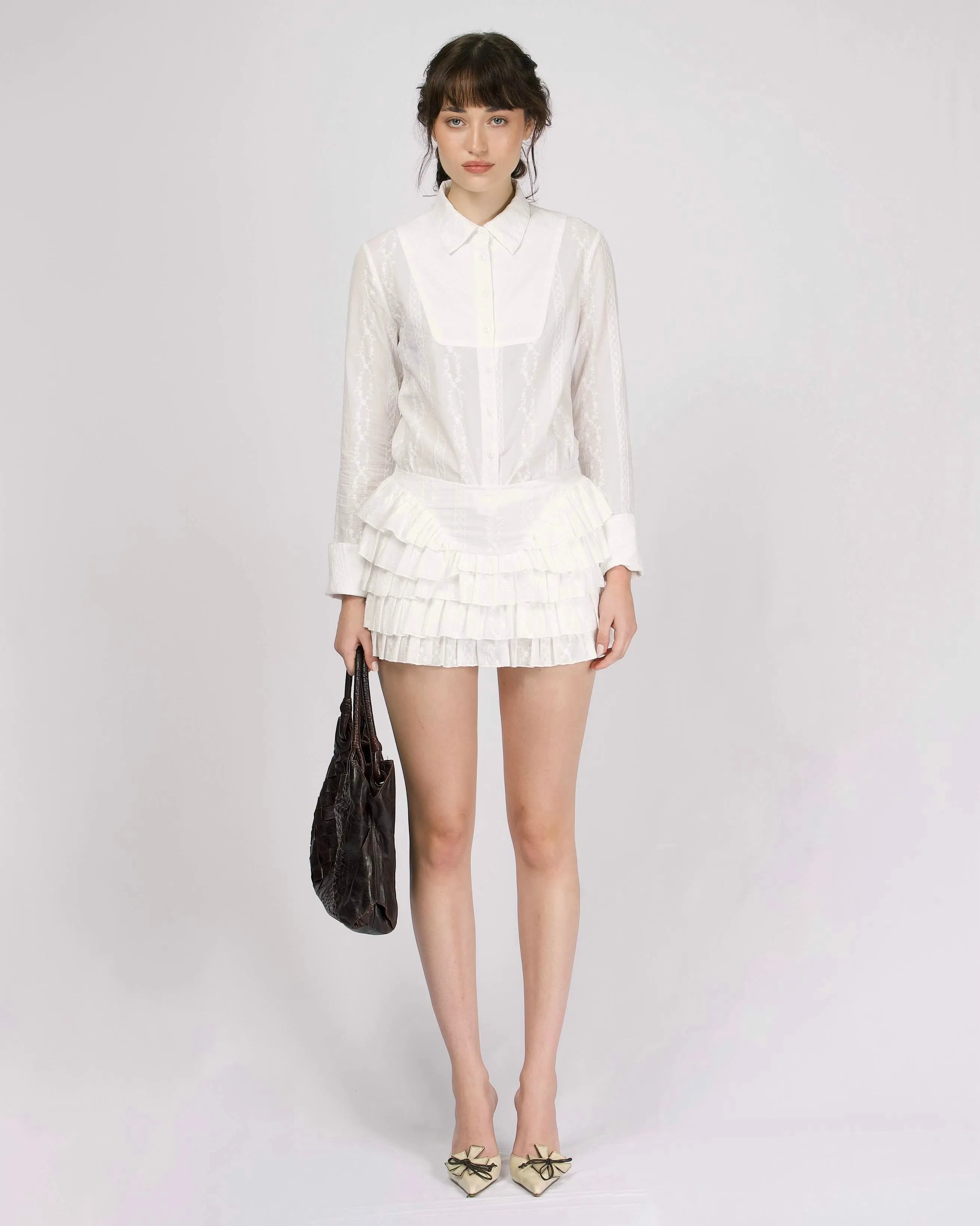 Lace Uniform Shirt sold by My Mum Made It product image thumbnail 3