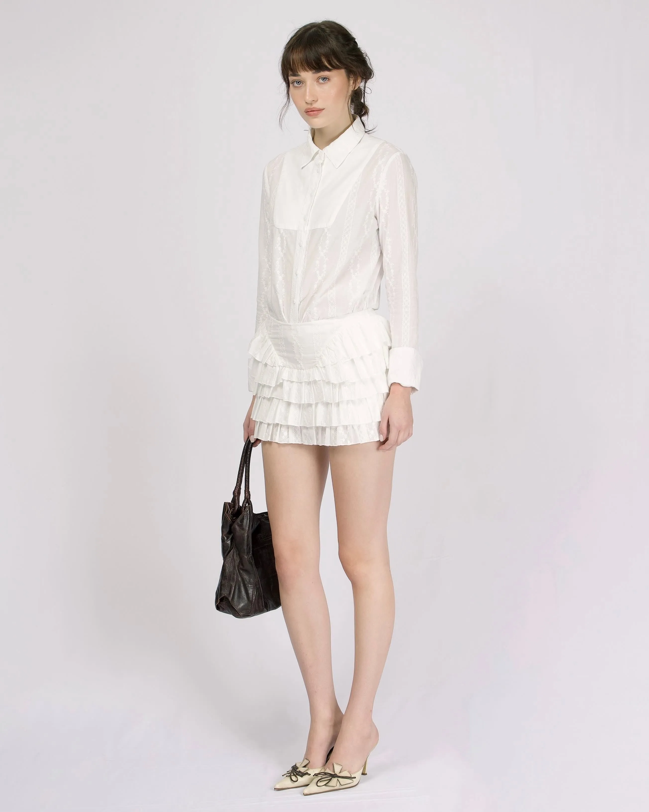 Lace Uniform Shirt sold by My Mum Made It product image thumbnail 4