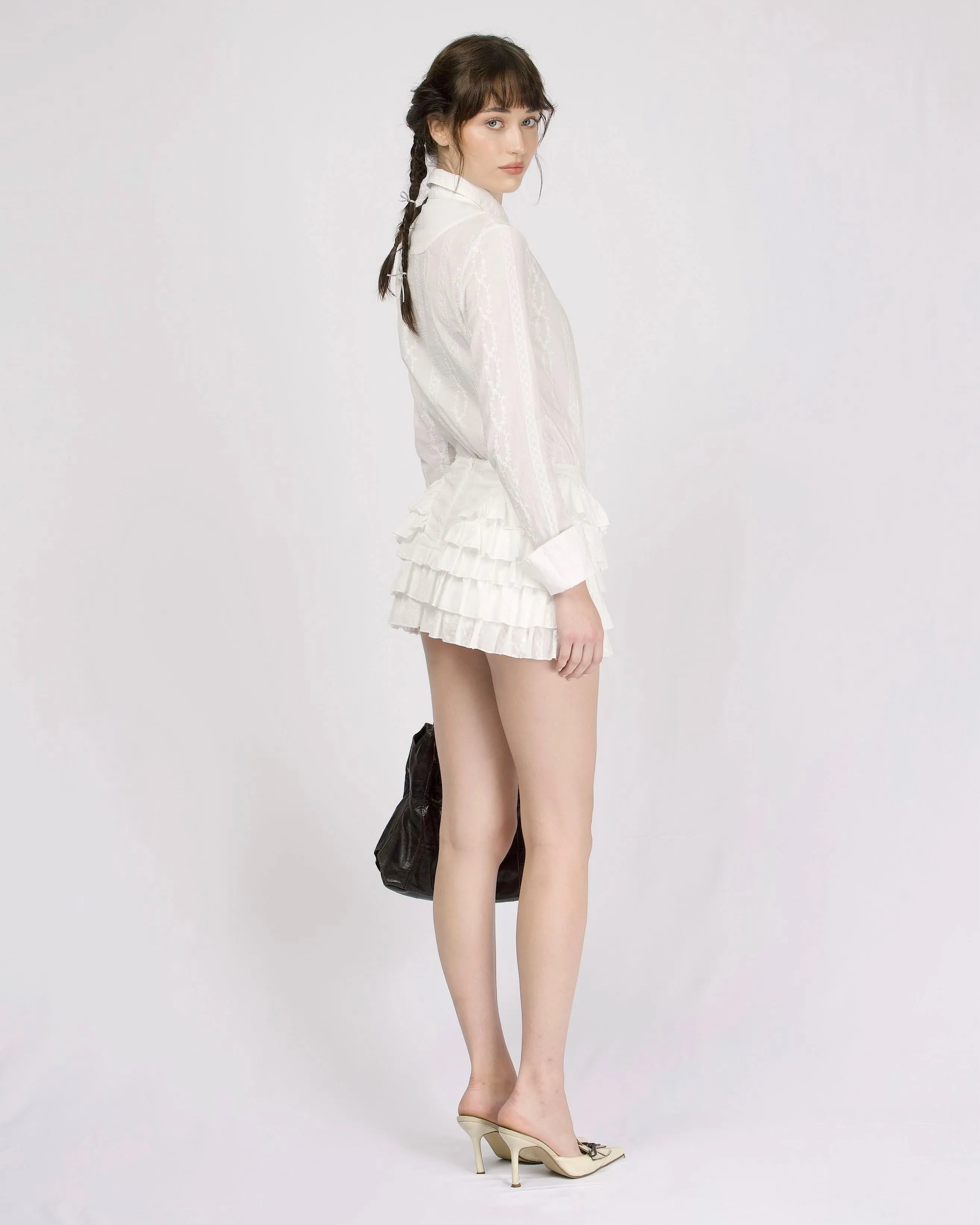 Lace Uniform Shirt sold by My Mum Made It product image thumbnail 5