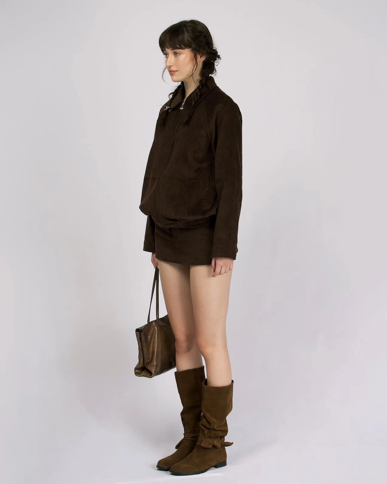 Cord Casual Jacket - Chocolate sold by My Mum Made It product image thumbnail 4