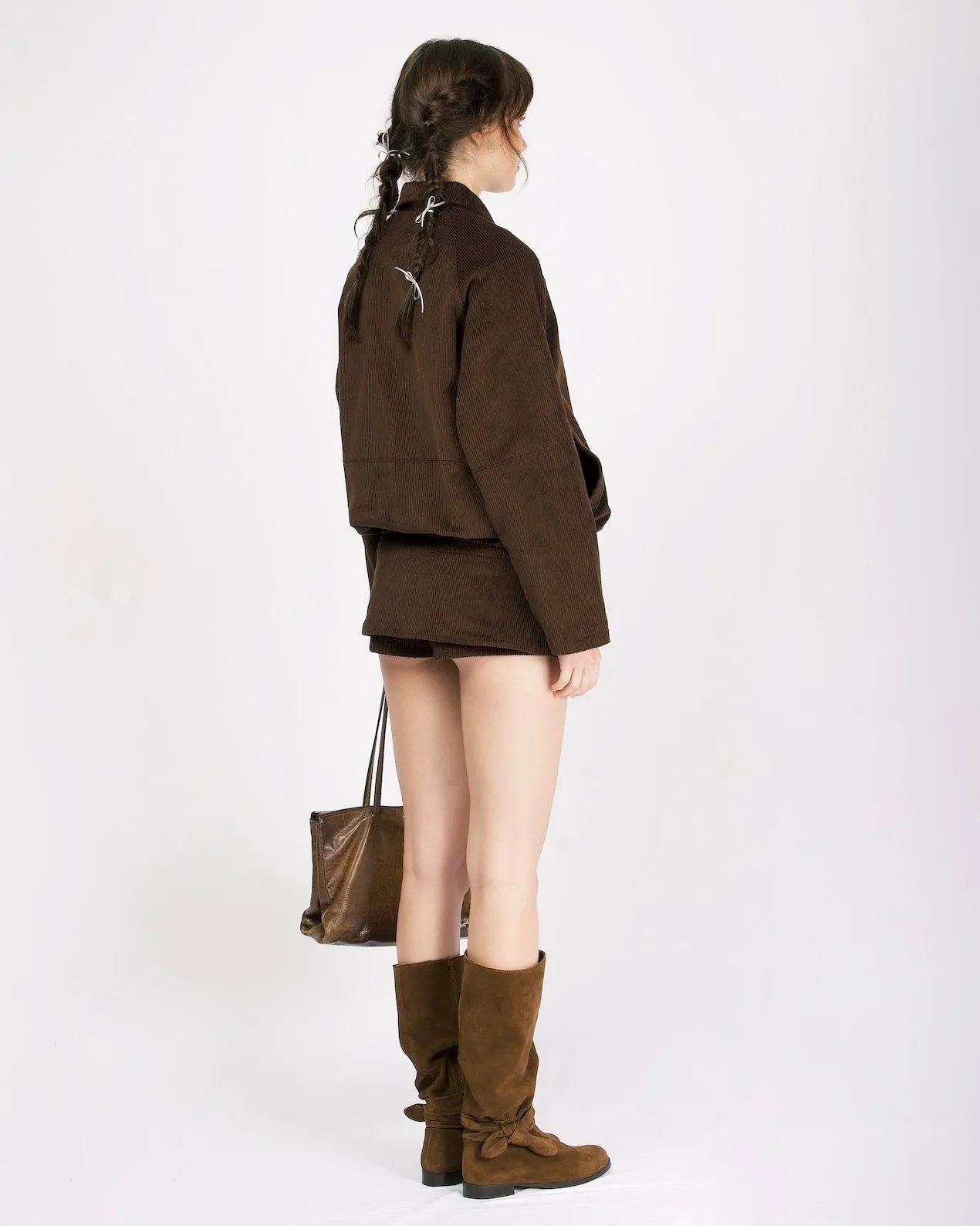 Cord Casual Jacket - Chocolate sold by My Mum Made It product image thumbnail 5