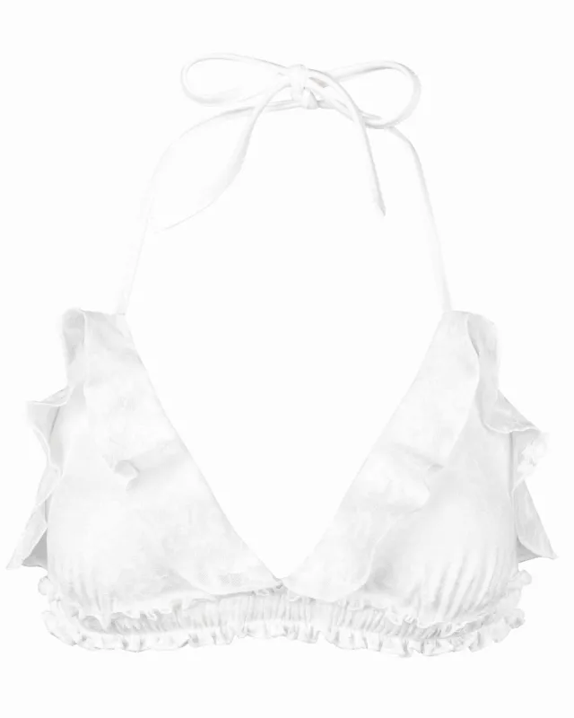 Lace Frill Swim Top sold by My Mum Made It