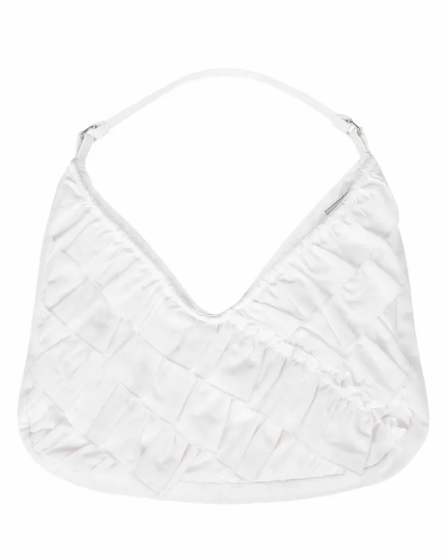 White Linen Frill Bag sold by My Mum Made It
