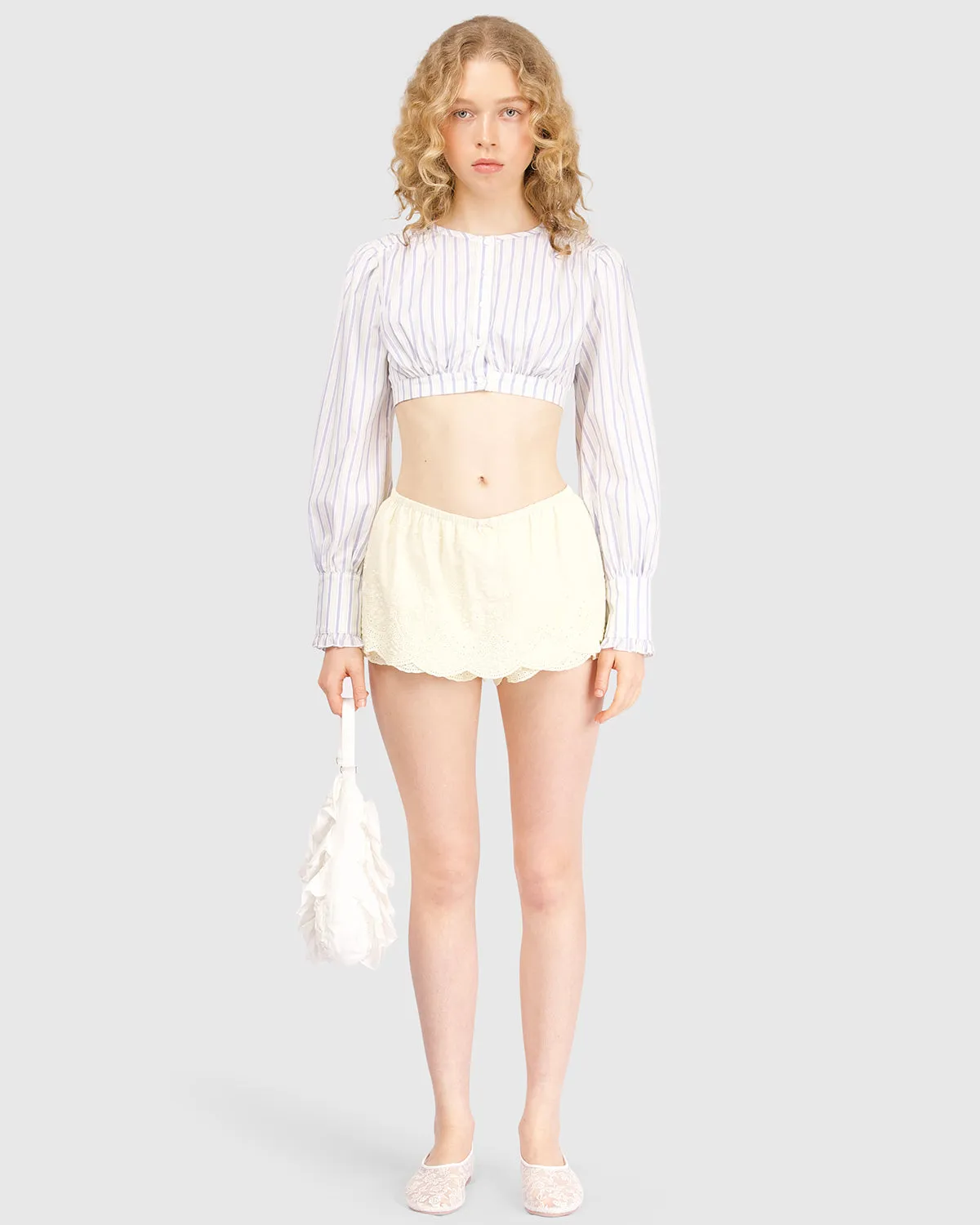 Lace Skort - Lemon sold by My Mum Made It product image thumbnail 2