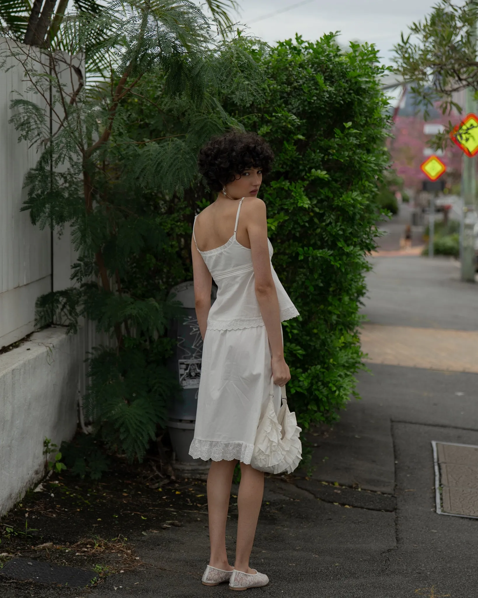 Lace Hem Midi Skirt - White sold by My Mum Made It product image thumbnail 4