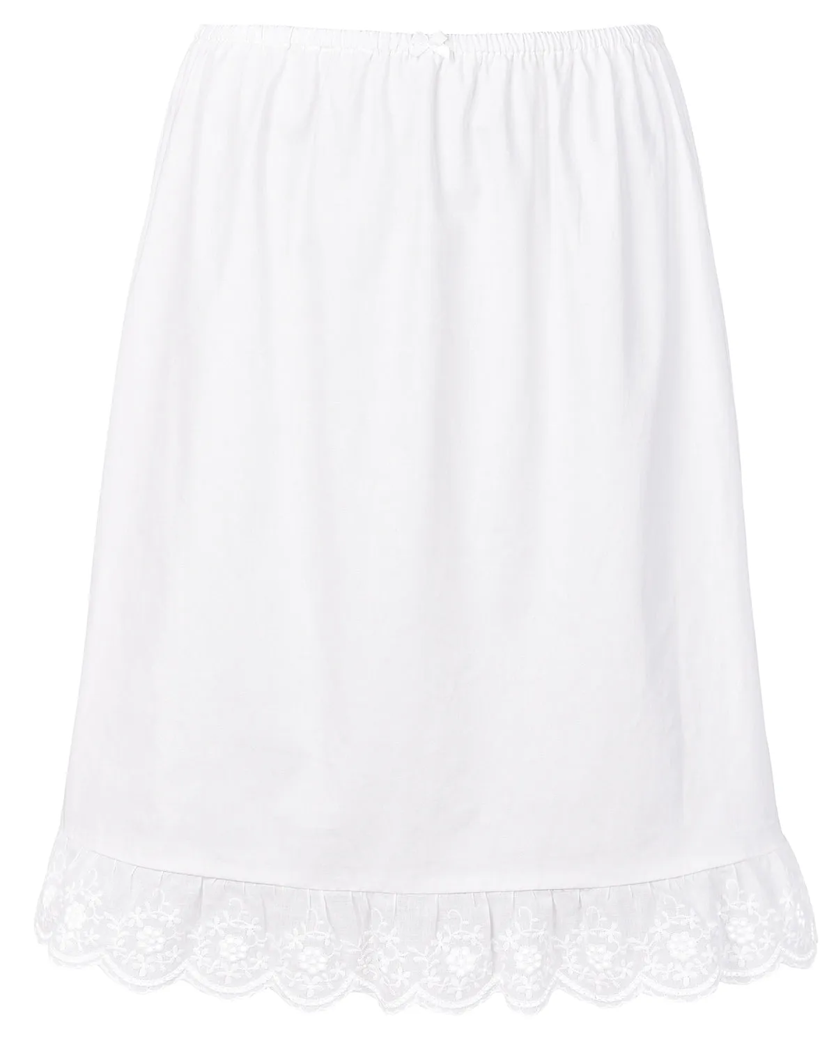 Lace Hem Midi Skirt - White sold by My Mum Made It