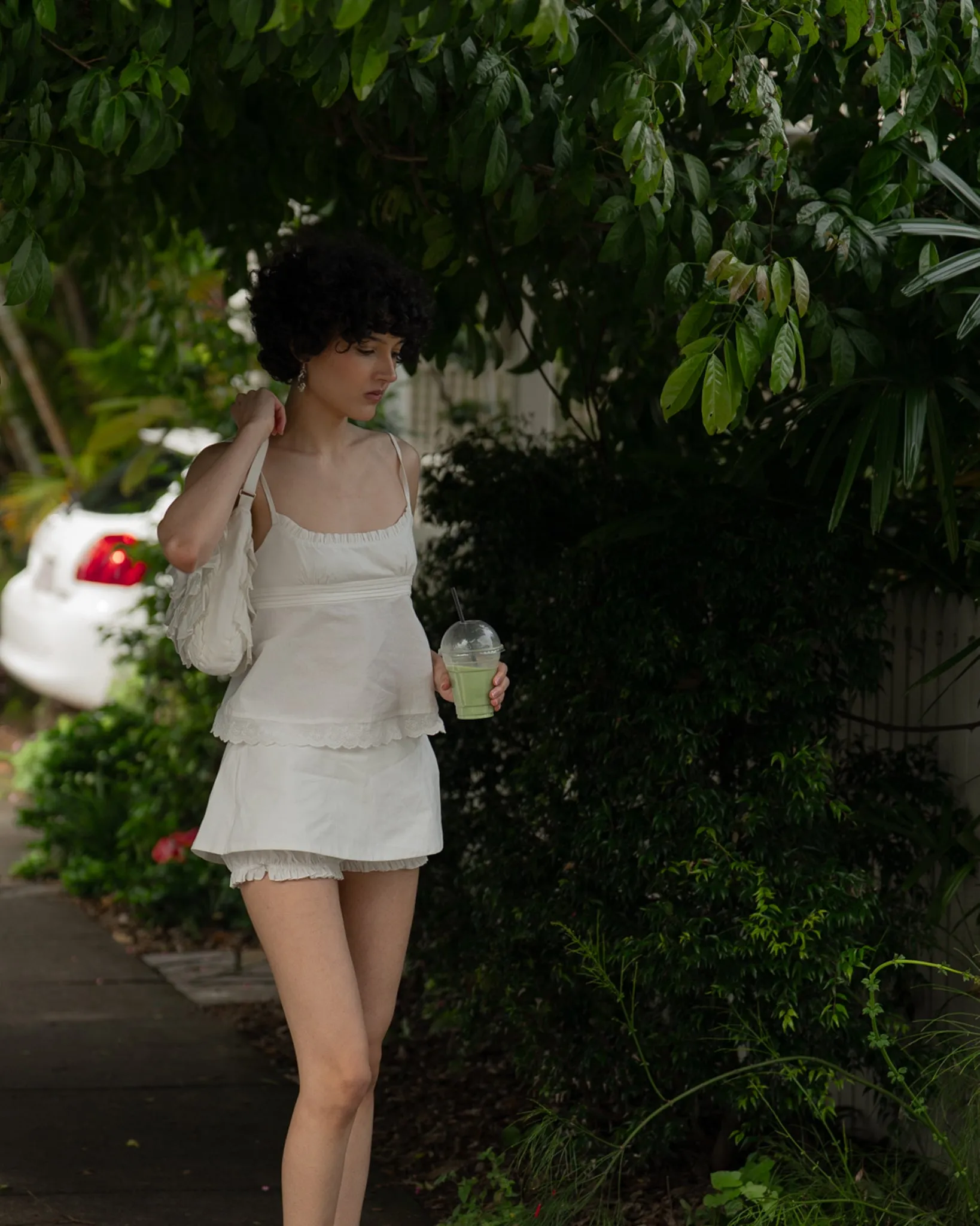 Wrap Bloomer Shorts - White sold by My Mum Made It product image thumbnail 5