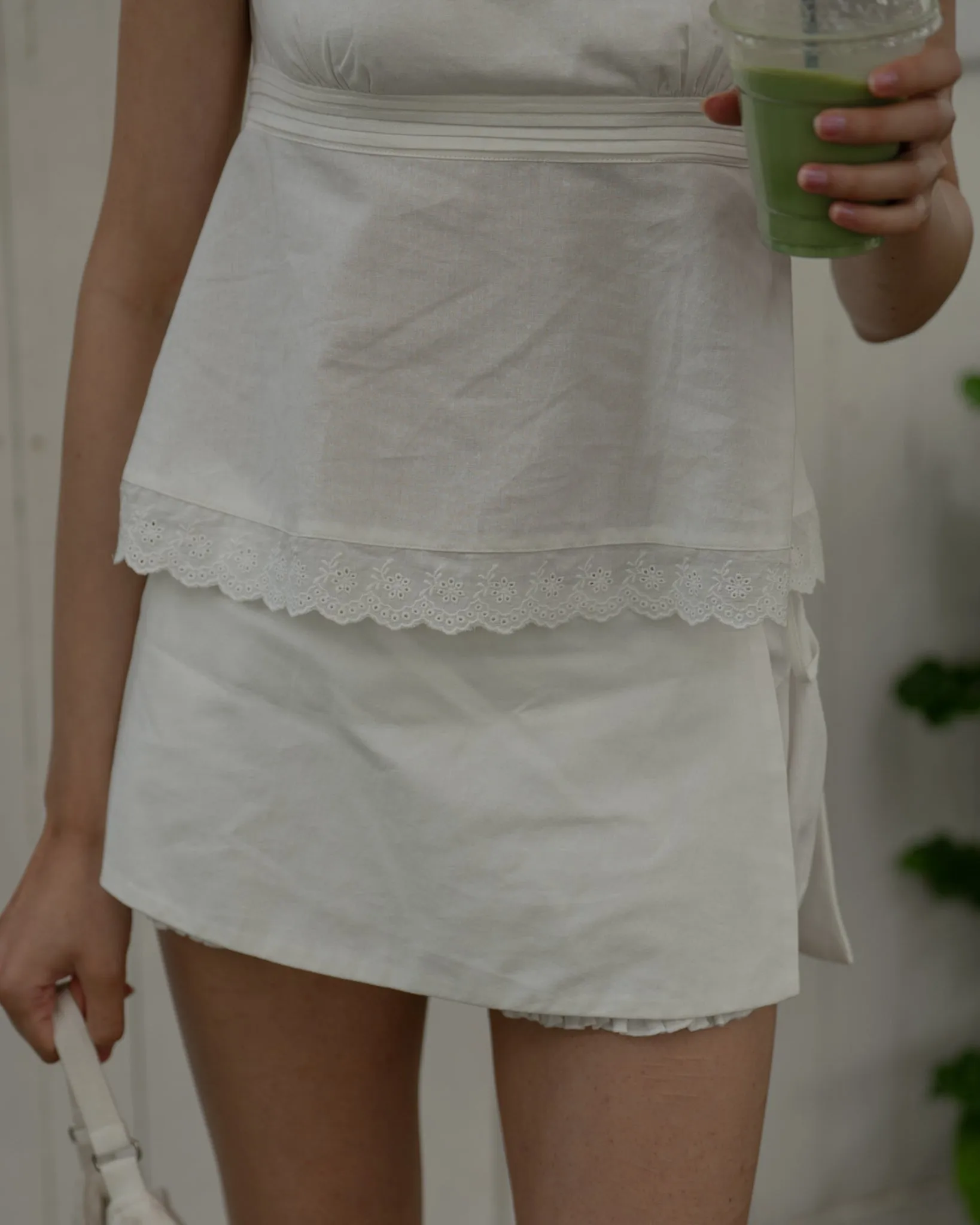 Wrap Bloomer Shorts - White sold by My Mum Made It product image thumbnail 2