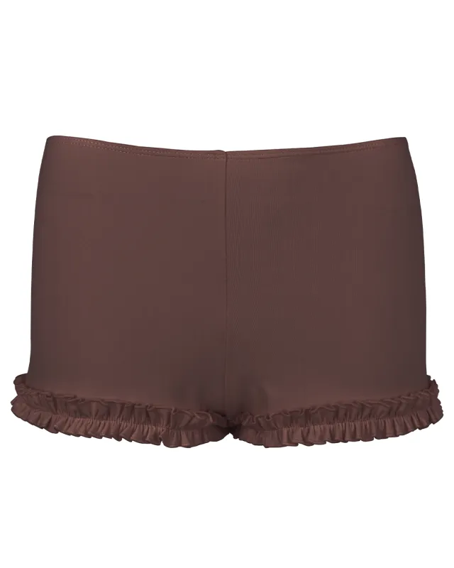 Ruffle Beach Shorts - Dirt sold by My Mum Made It