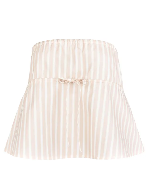 Dream Strapless Top - Blush Stripe sold by My Mum Made It
