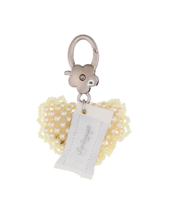 Citrine Heart Cushion Key Ring sold by My Mum Made It product image thumbnail 2