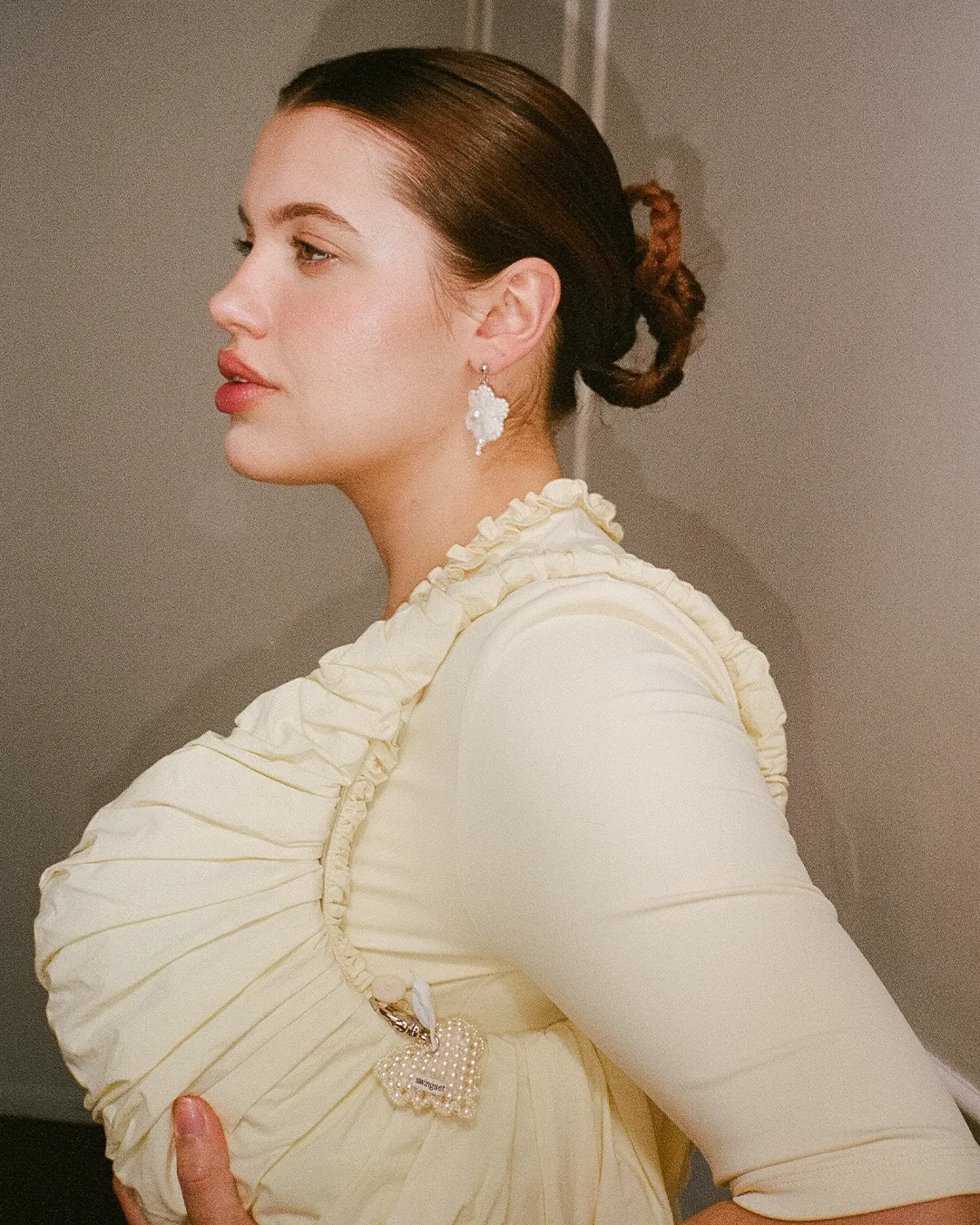 Citrine Heart Cushion Key Ring sold by My Mum Made It product image thumbnail 4