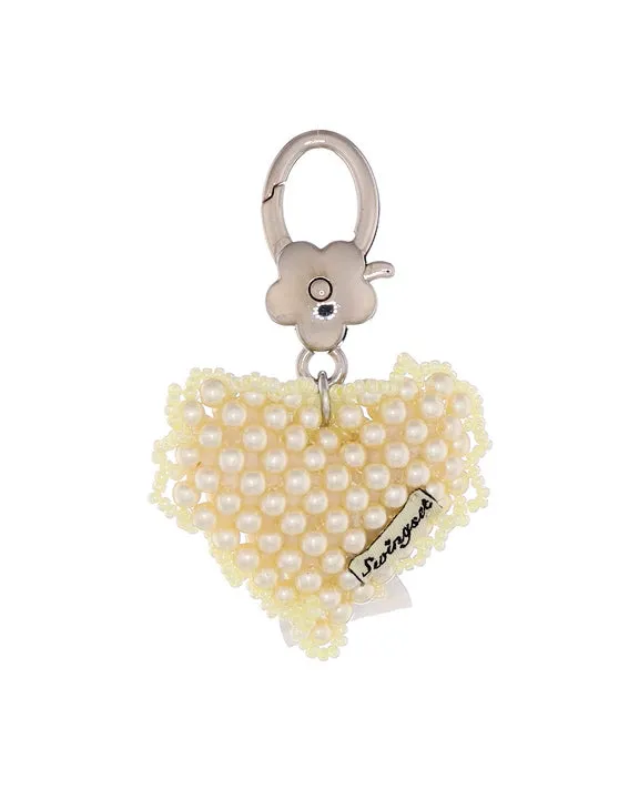 Citrine Heart Cushion Key Ring sold by My Mum Made It