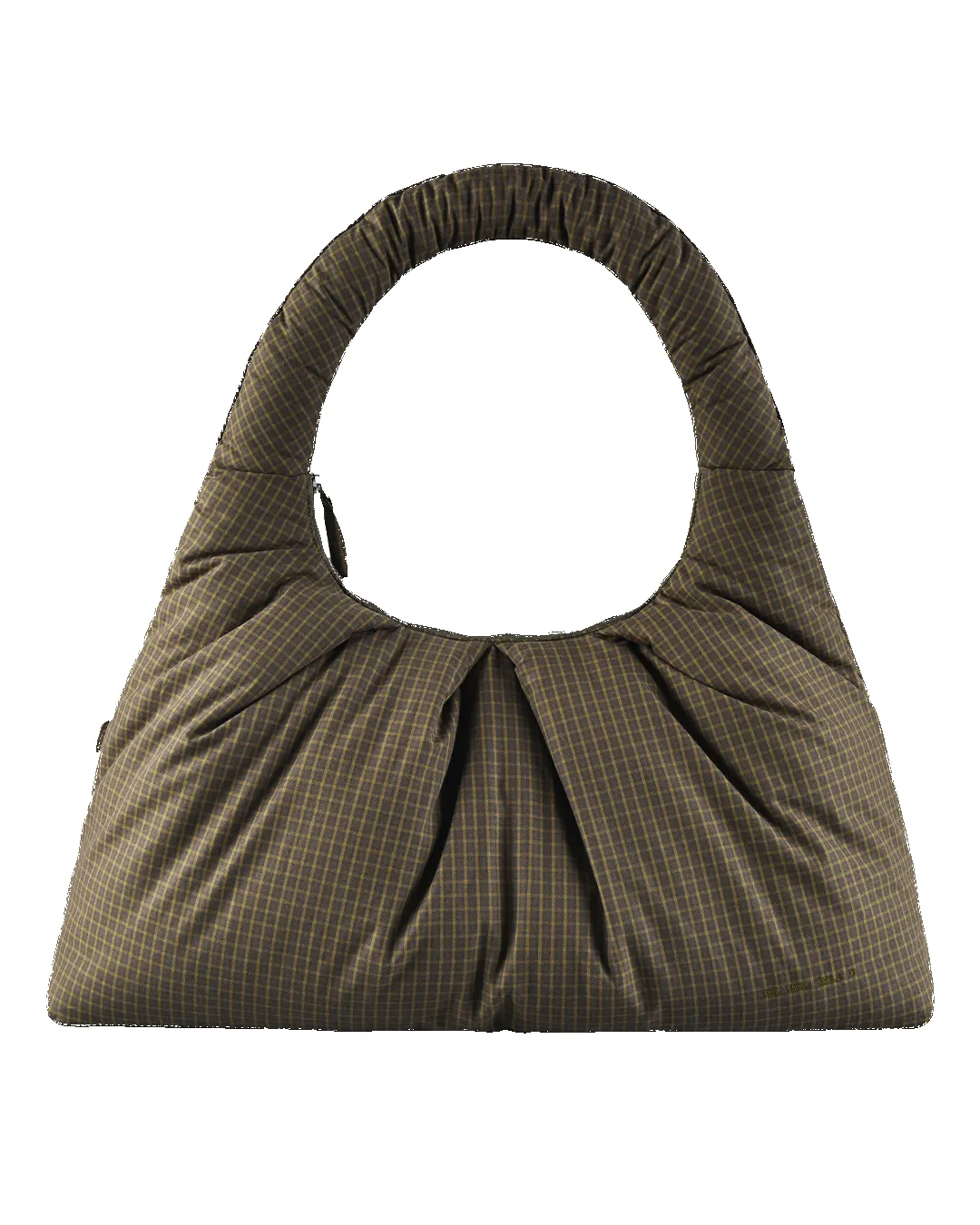 Large Pleat Puffer Tote - Ivy Check sold by My Mum Made It