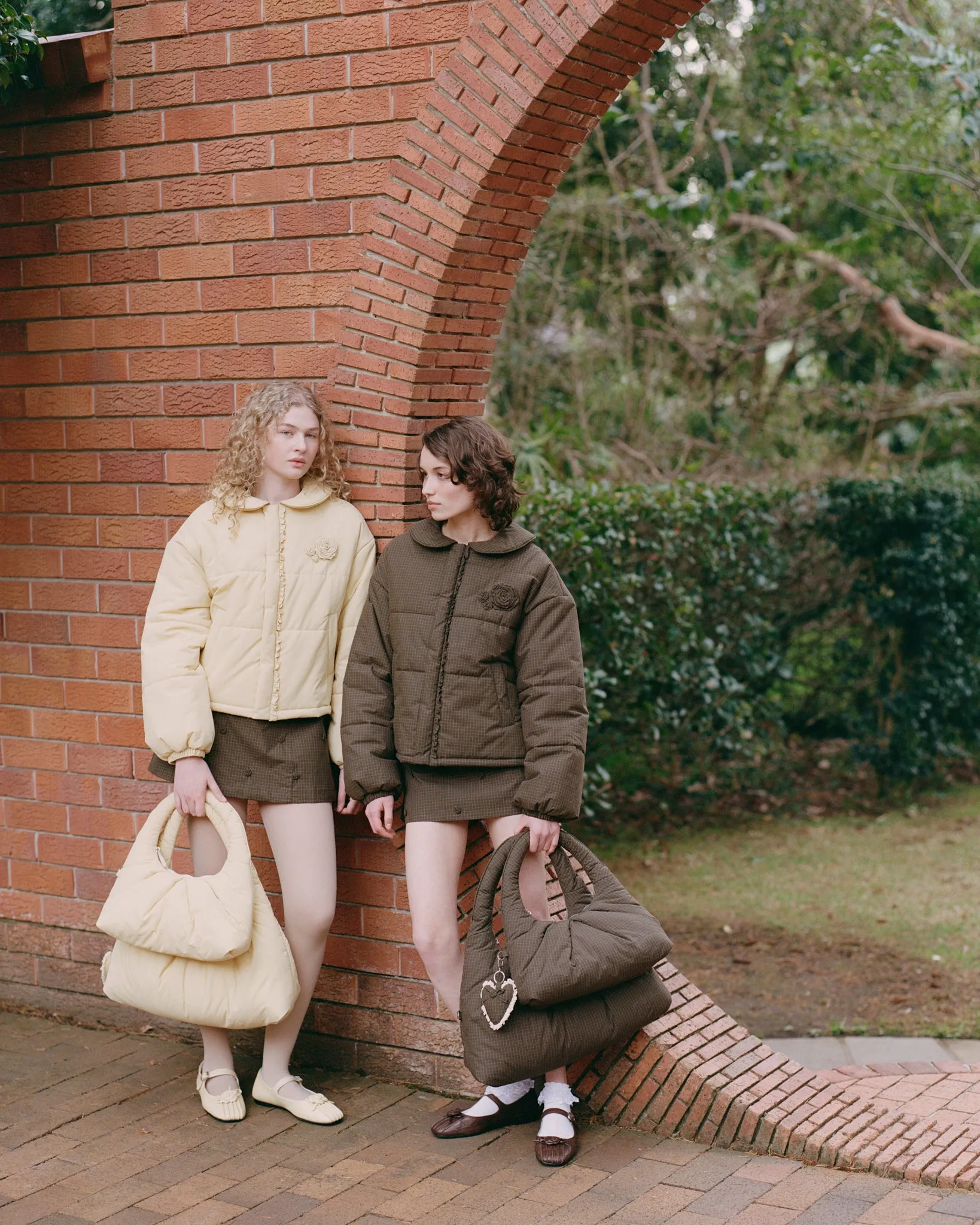 Large Pleat Puffer Tote - Ivy Check sold by My Mum Made It product image thumbnail 4