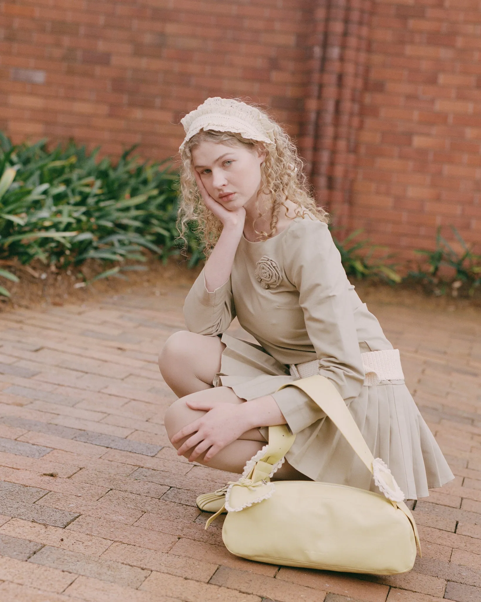 Dropwaist Pleat Dress - Fawn sold by My Mum Made It product image thumbnail 4