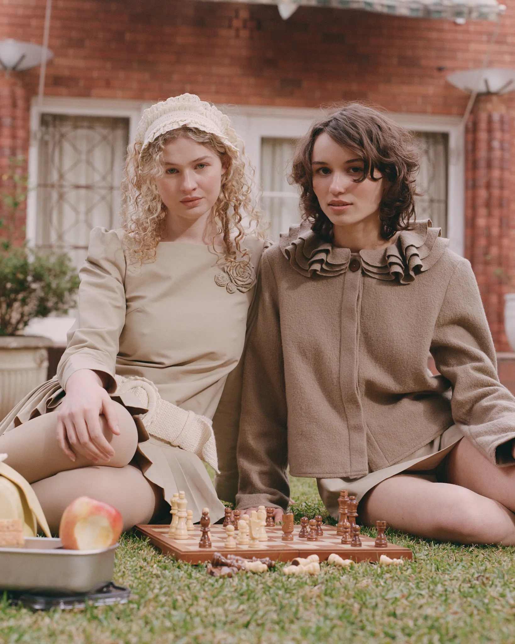 Dropwaist Pleat Dress - Fawn sold by My Mum Made It product image thumbnail 5