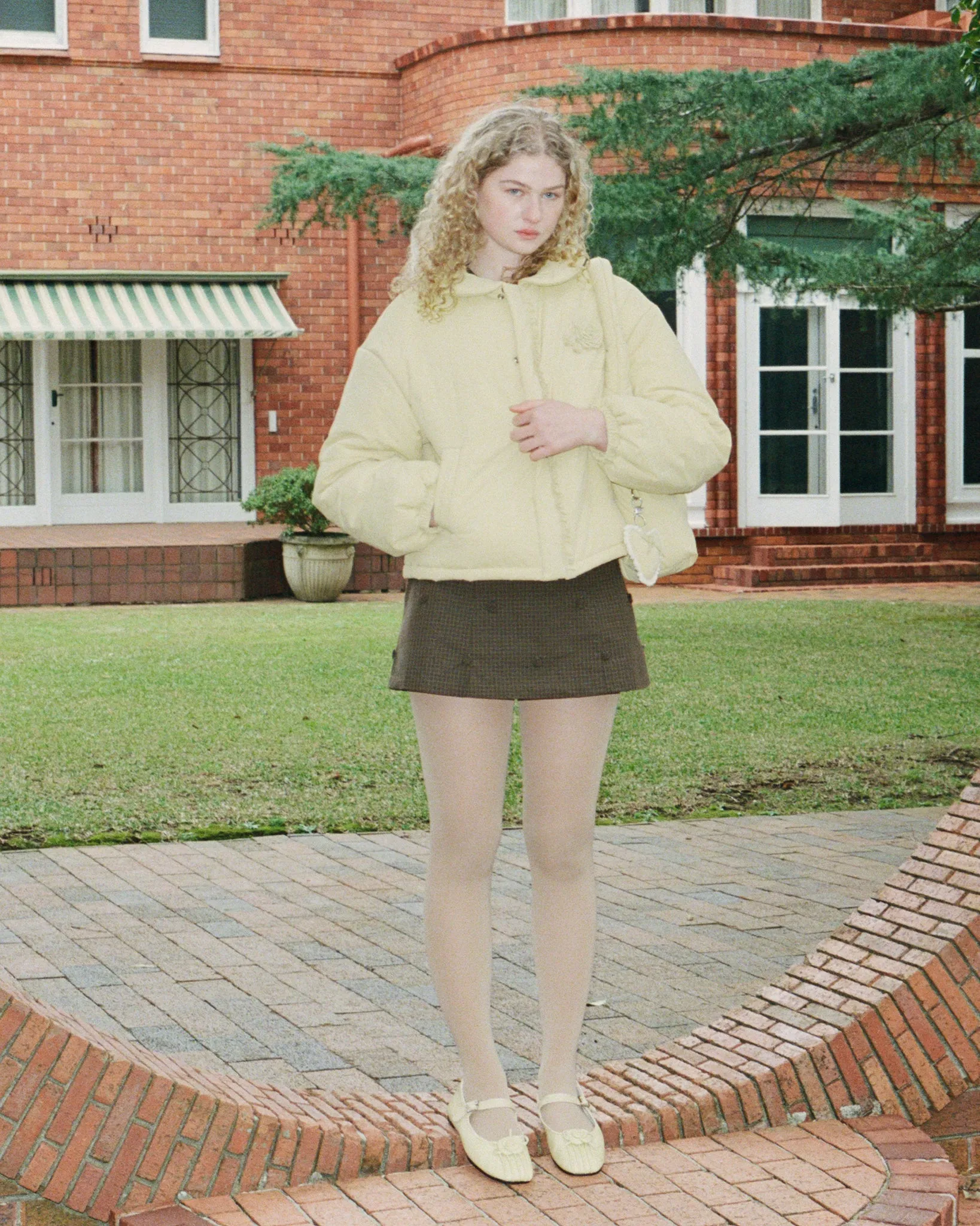 Rosette Puffer Jacket - Butternut sold by My Mum Made It product image thumbnail 4
