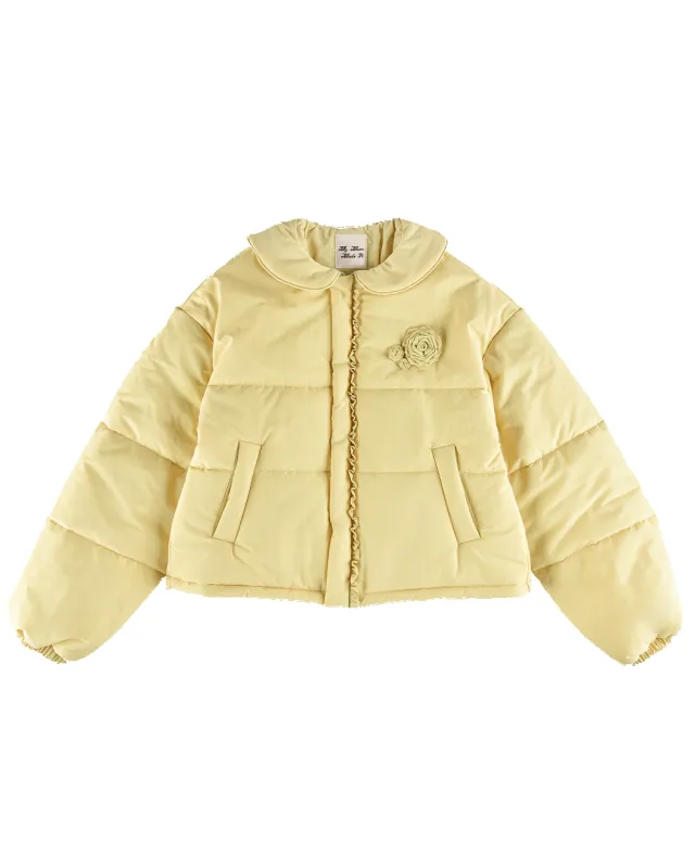 Rosette Puffer Jacket - Butternut sold by My Mum Made It