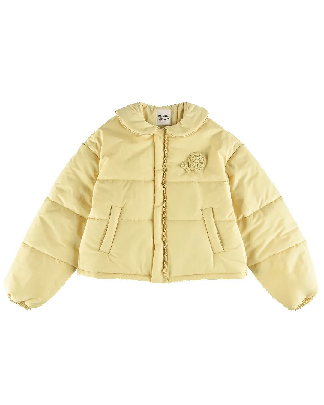 Rosette Puffer Jacket - Butternut sold by My Mum Made It
