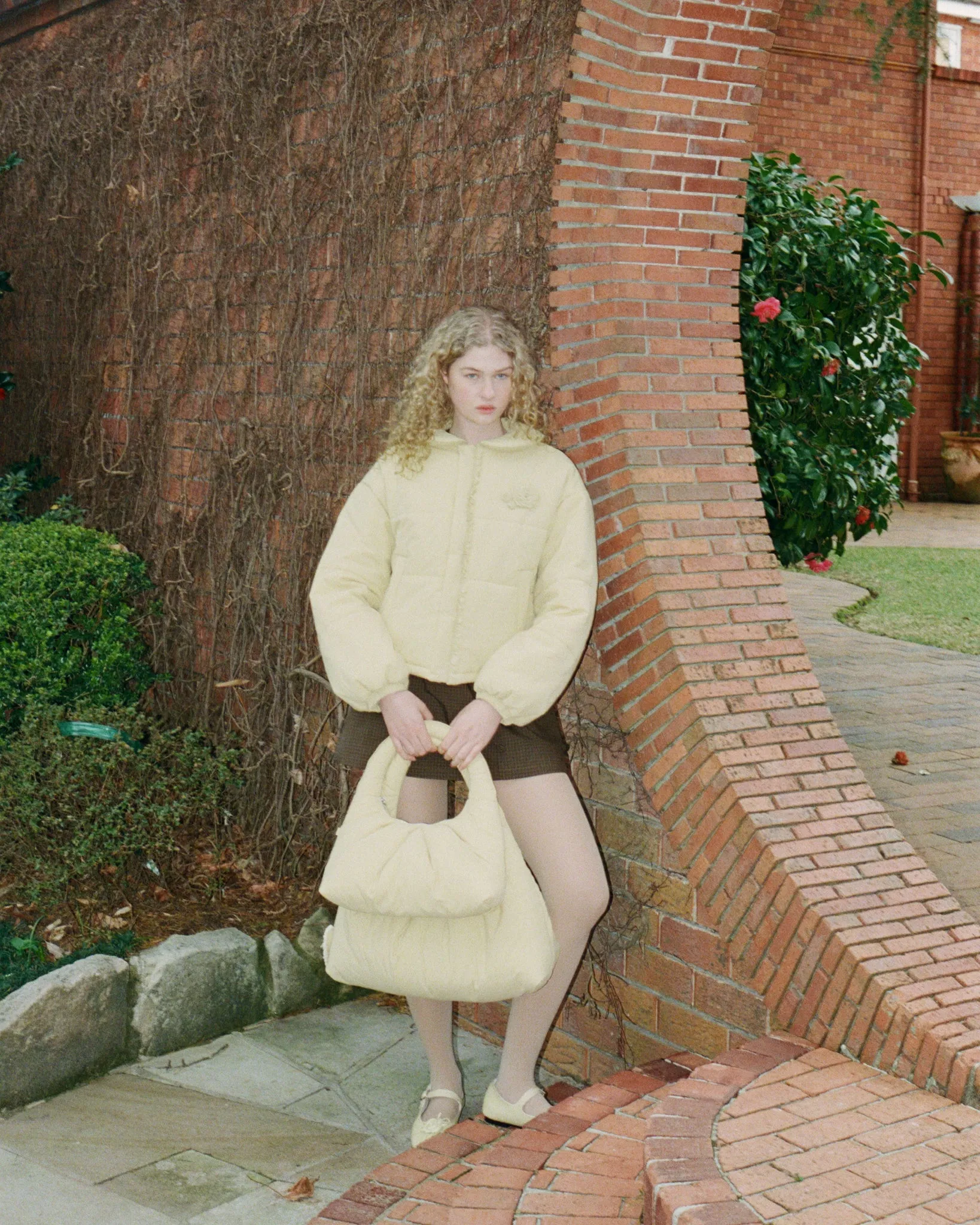 Rosette Puffer Jacket - Butternut sold by My Mum Made It product image thumbnail 3