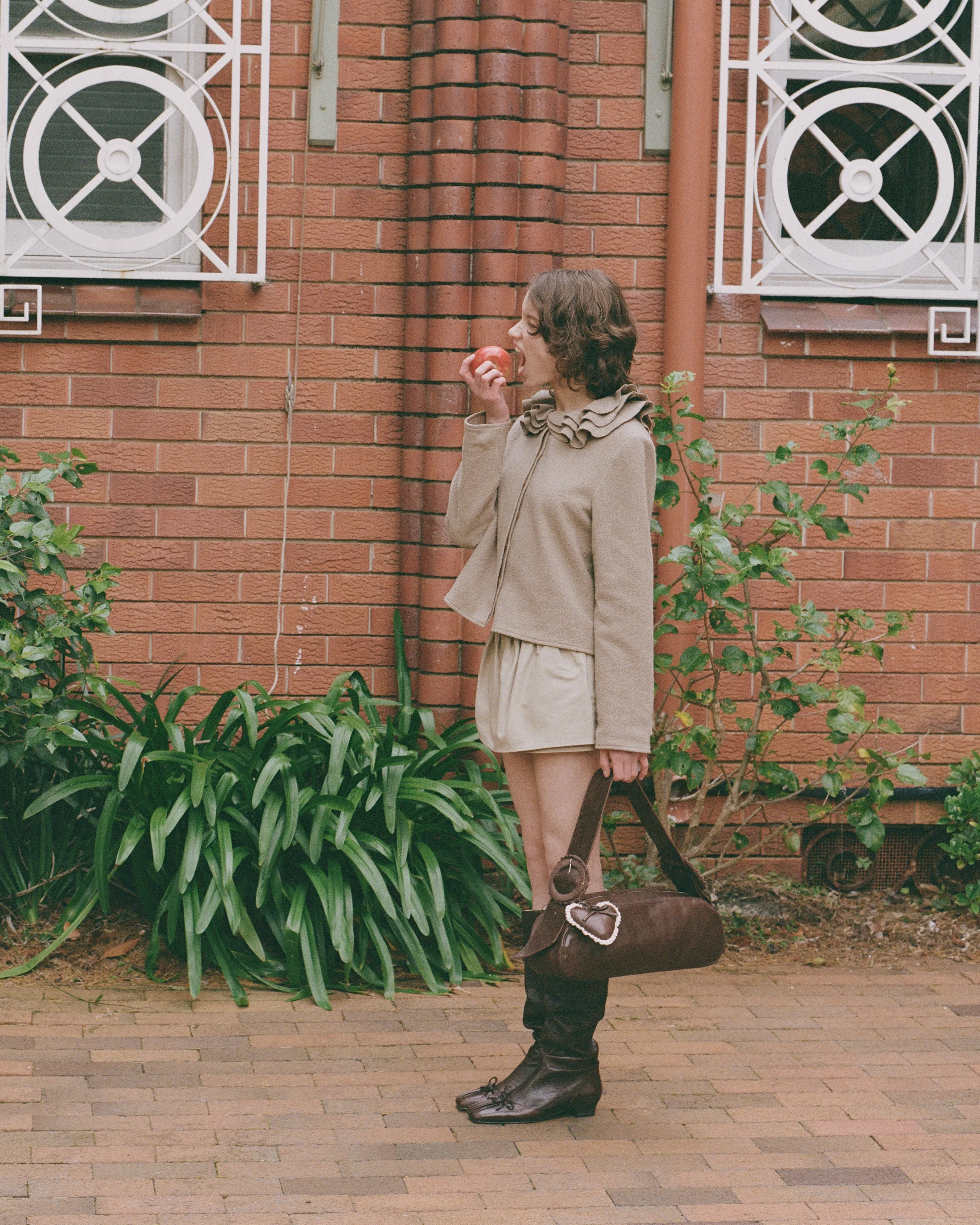 Wool Frill Neck Jacket - Fawn sold by My Mum Made It product image thumbnail 3