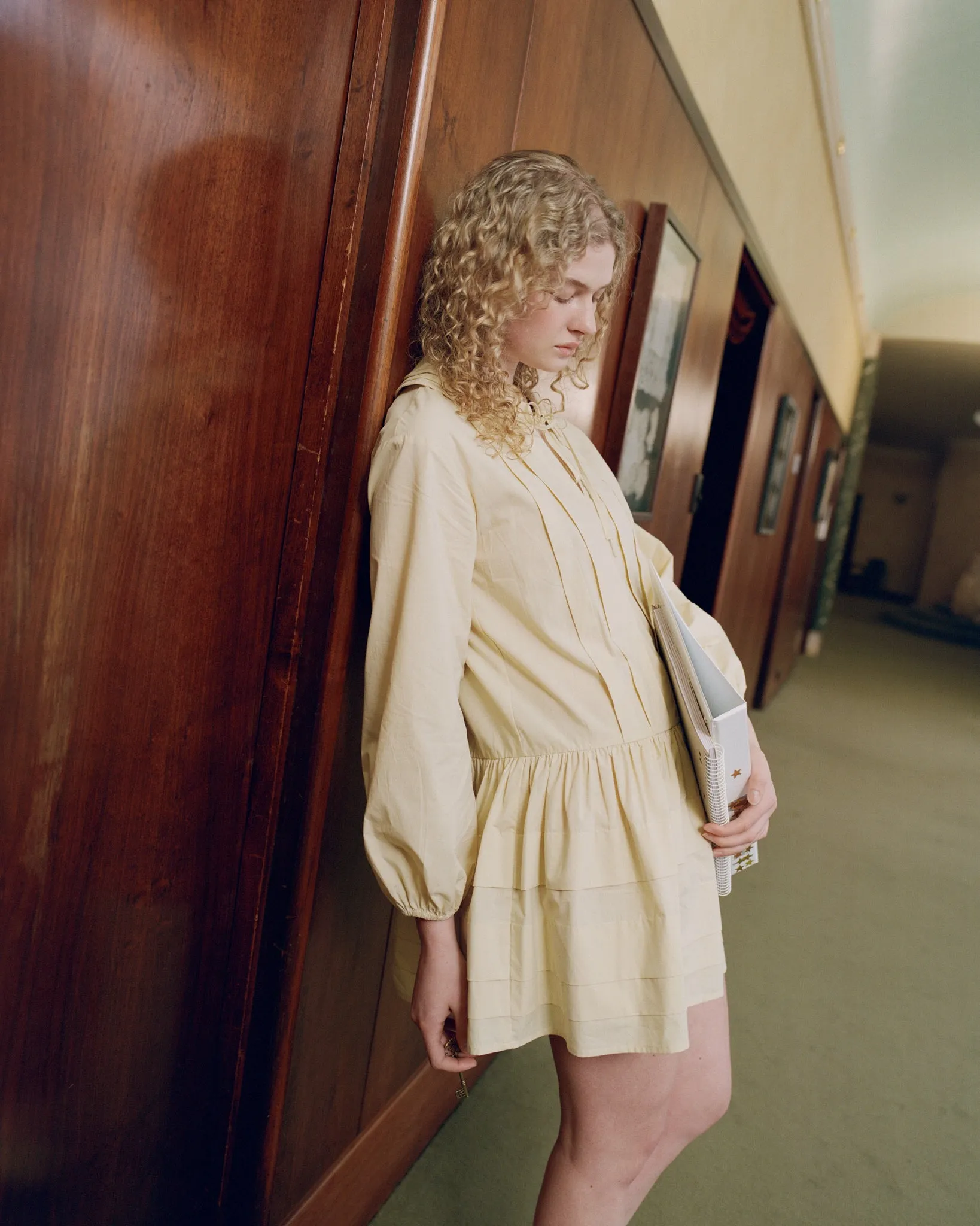 Tiered Collar School Dress - Butternut sold by My Mum Made It product image thumbnail 4