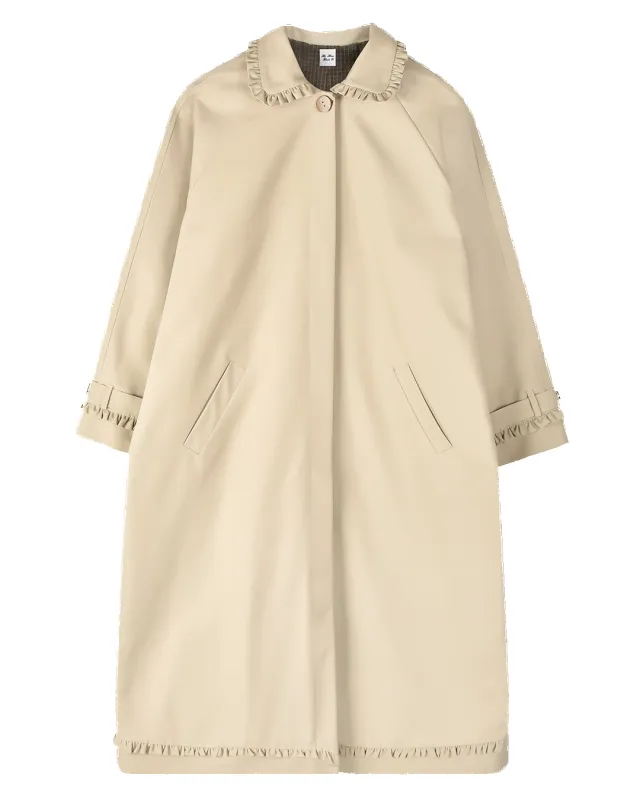 Tailored Gather Trench Coat - Fawn made by My Mum Made It