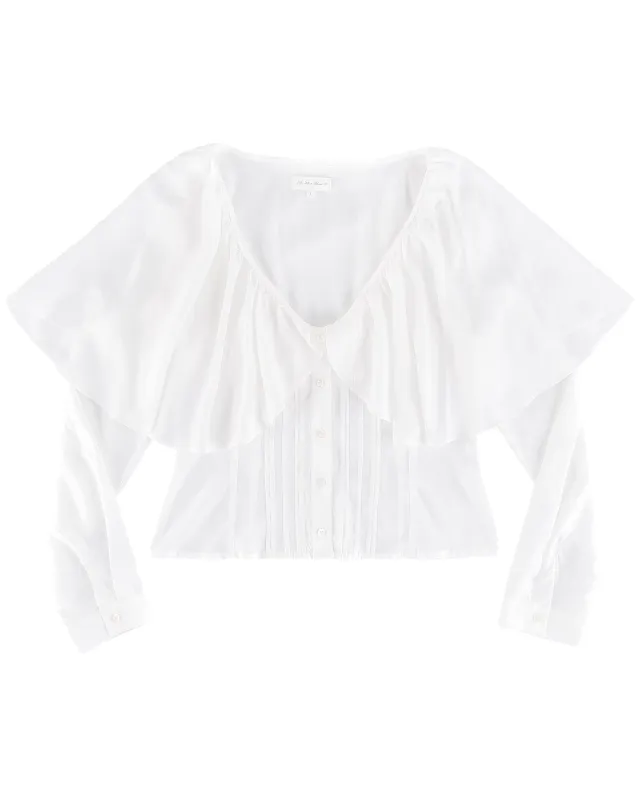 Capelet Shirt - White sold by My Mum Made It