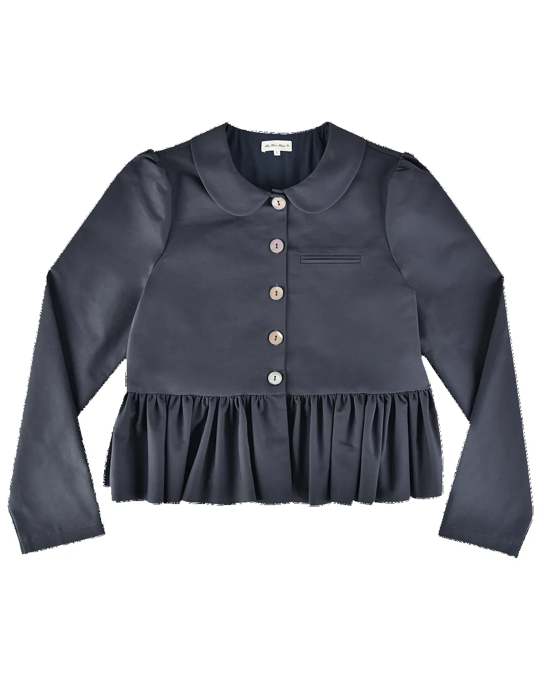 Petal Peplum Jacket - Ink sold by My Mum Made It