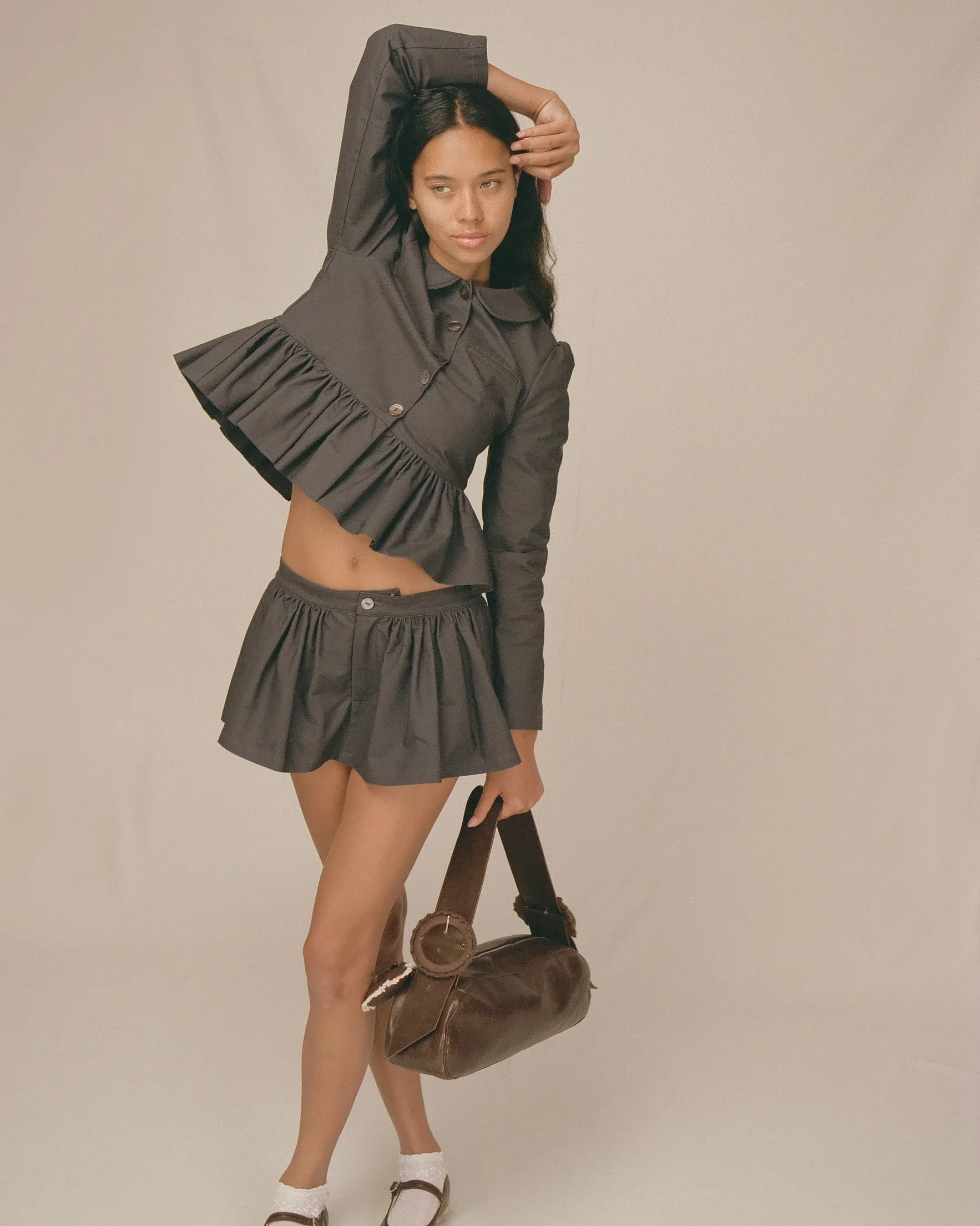 Petal Peplum Jacket - Ink sold by My Mum Made It product image thumbnail 4