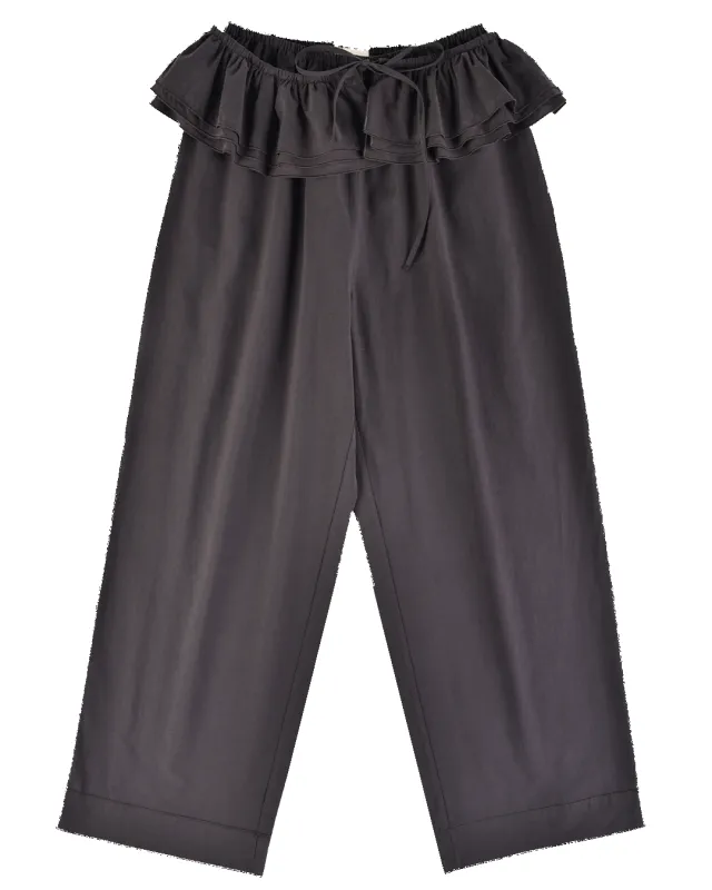 Detachable Ruffle Belt Pant - Shadow sold by My Mum Made It