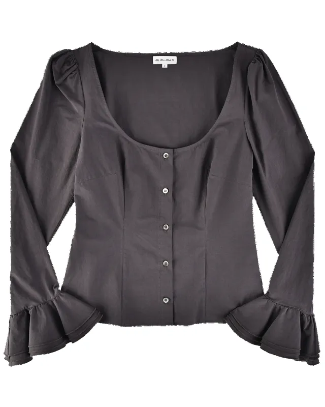 Bellcuff Blouse - Shadow sold by My Mum Made It