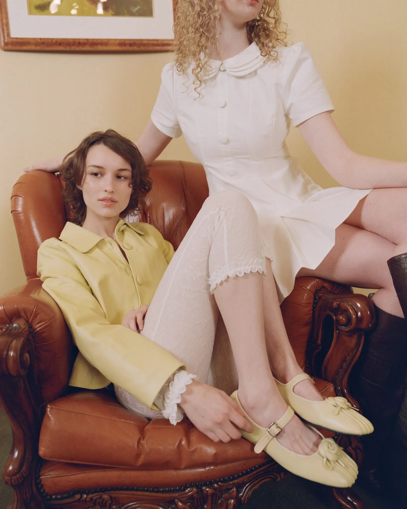 Buttoned Leather Jacket - Marigold sold by My Mum Made It product image thumbnail 5