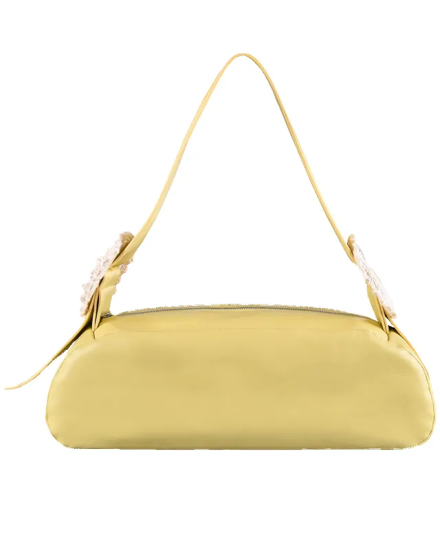 Leather Crochet Buckle Bag - Marigold sold by My Mum Made It