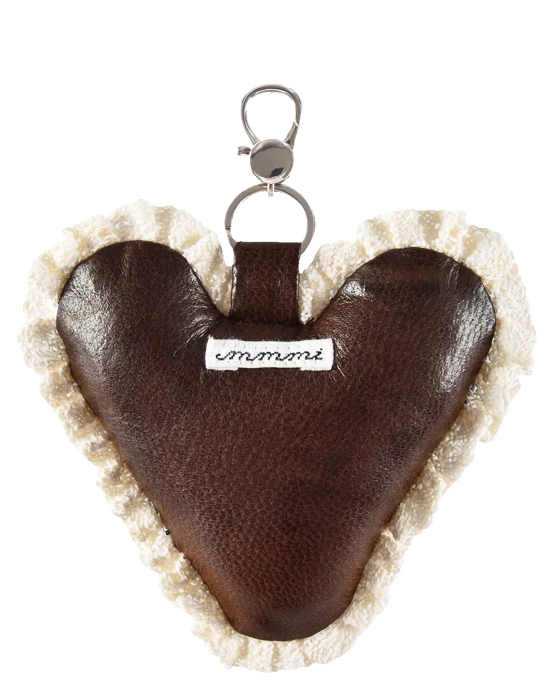 Rosette Heart Keychain - Saddle sold by My Mum Made It product image thumbnail 2