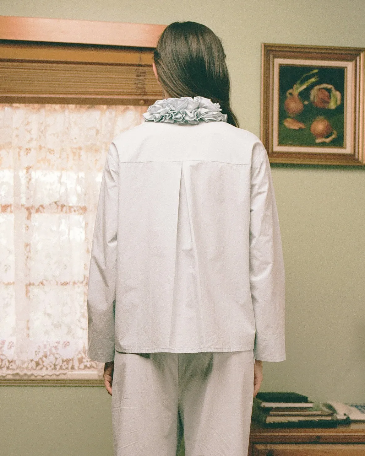 Cotton Ruffle Blouse - Bluewishes sold by My Mum Made It product image thumbnail 5