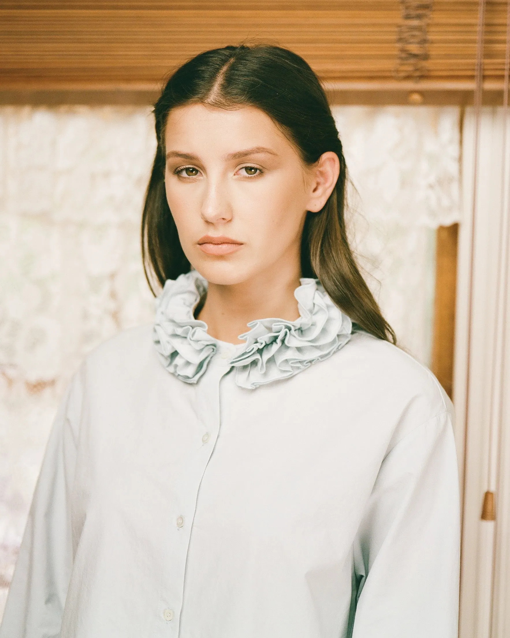 Cotton Ruffle Blouse - Bluewishes sold by My Mum Made It product image thumbnail 3