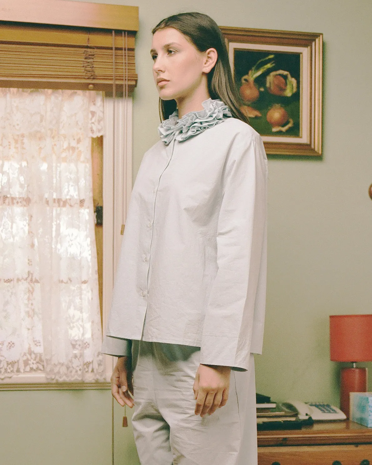 Cotton Ruffle Blouse - Bluewishes sold by My Mum Made It product image thumbnail 4